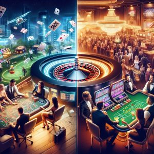 cazino online vs fizic